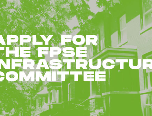 Apply for the FPSE Infrastructure Committee